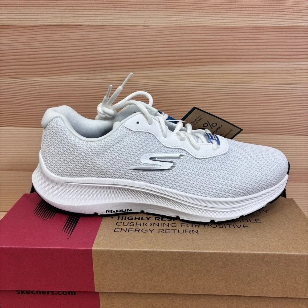 SKECHERS GO RUN Consistent 2.0 Engaged Shoes White Women's Size 10 Sneakers